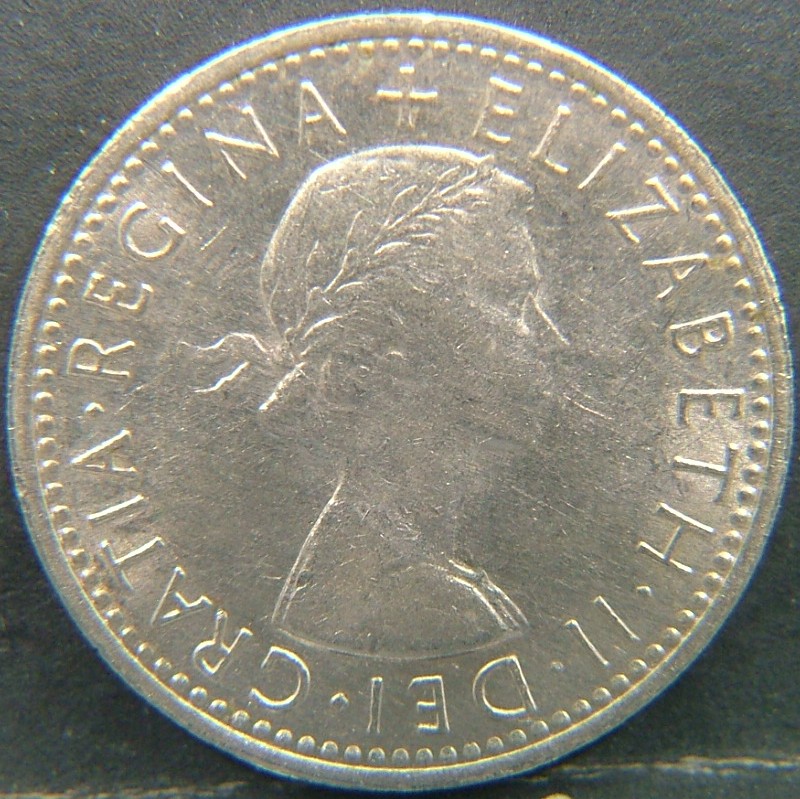 Back side of 🇬🇧 United Kingdom – Monarchs and Milestones 6 Pence 1967 coin