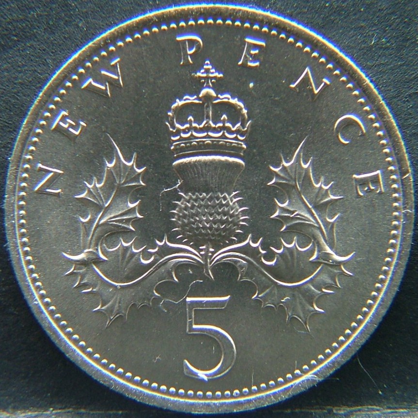 Additional view 1 of 🇬🇧 United Kingdom – Monarchs and Milestones 5 New Pence 1968 coin