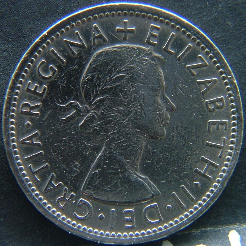 Front side of 🇬🇧 United Kingdom – Monarchs and Milestones 2 Shillings 1967 coin