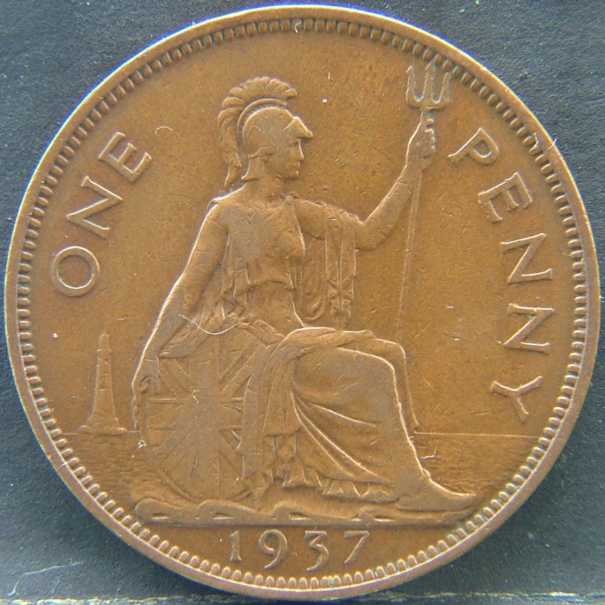 Additional view 1 of 🇬🇧 United Kingdom – Monarchs and Milestones 1 Penny 1937 coin