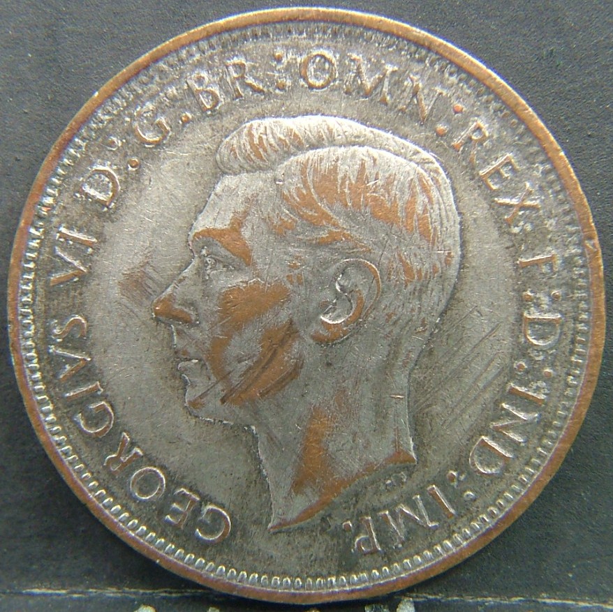 Back side of 🇬🇧 United Kingdom – Monarchs and Milestones 1 Penny 1938 coin