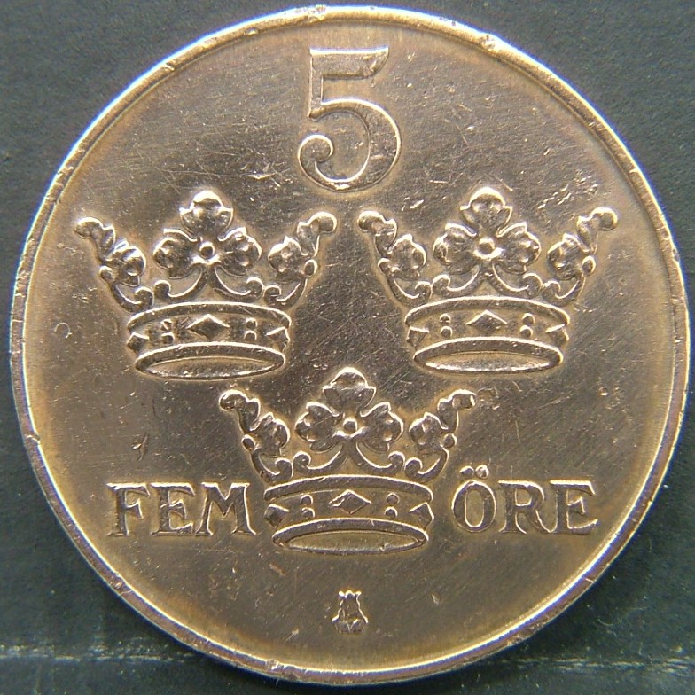 Additional view 2 of 🇸🇪 SWEDEN – Nordic Numismatic Legacy 5 Ore 1913 coin
