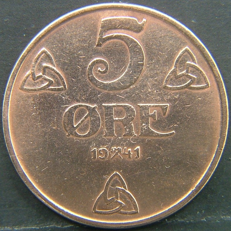 Additional view 2 of 🇳🇴 NORWAY – Scandinavian Coin Craft 5 Ore 1941 coin