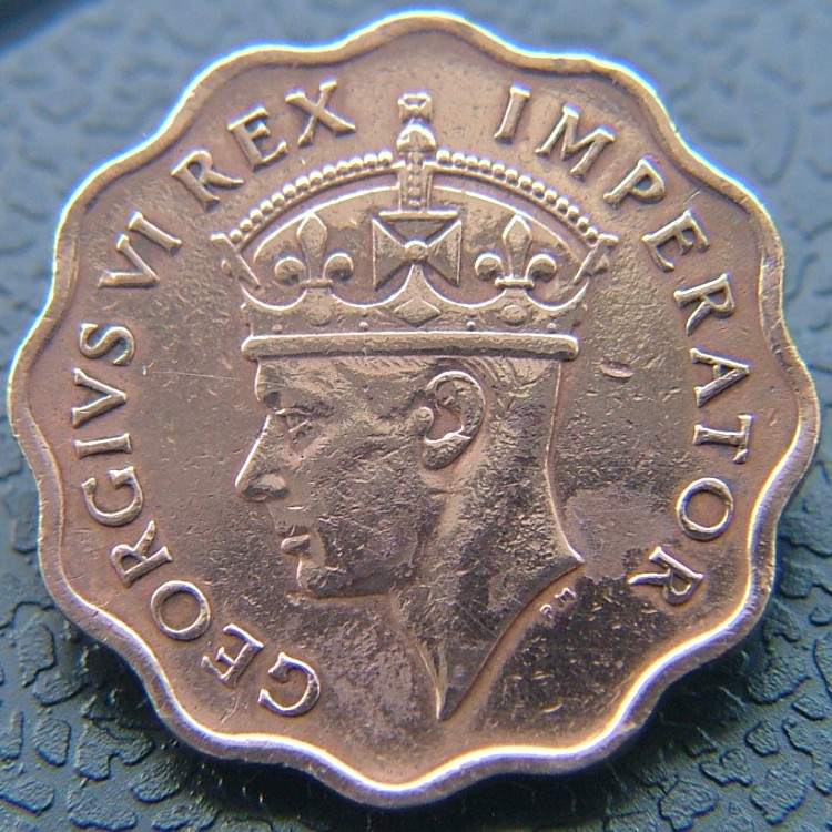 Front side of Cyprus 1 Piastre 1944 coin