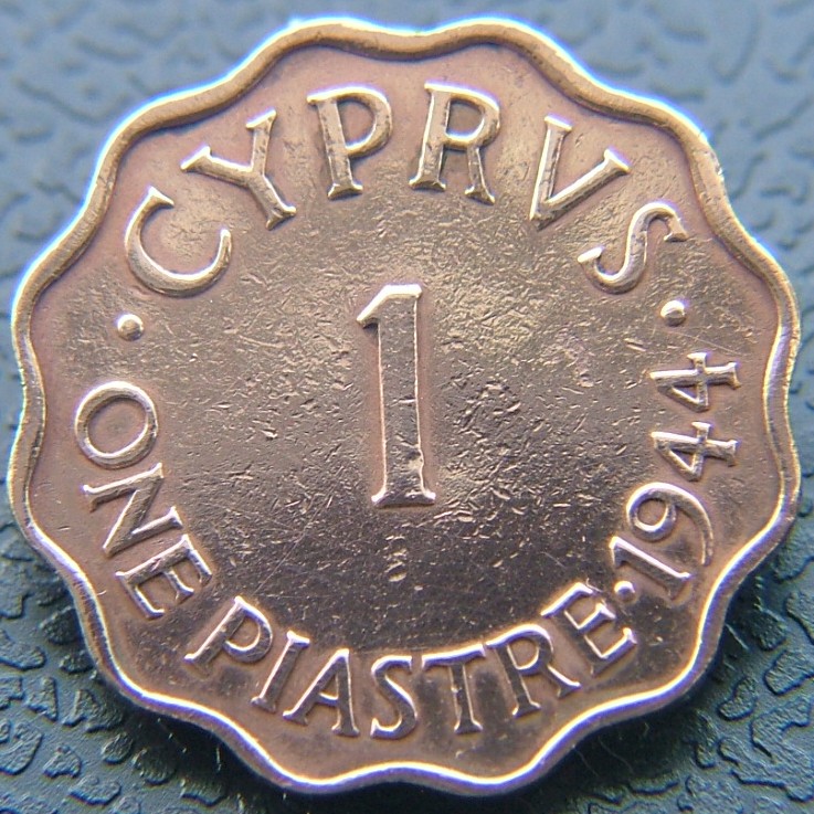 Additional view 1 of Cyprus 1 Piastre 1944 coin