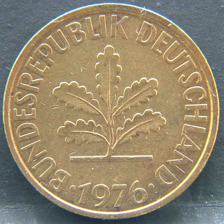 Front side of 🇩🇪 GERMANY – Unified Coins of a Divided History 10 Pfenning "J" 1976 coin