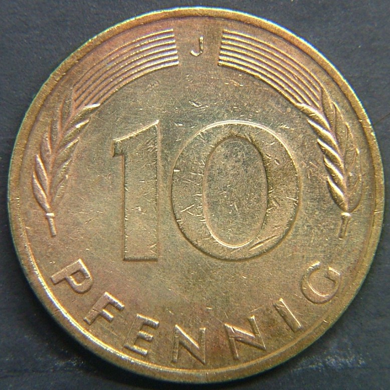 Additional view 1 of 🇩🇪 GERMANY – Unified Coins of a Divided History 10 Pfenning "J" 1994 coin
