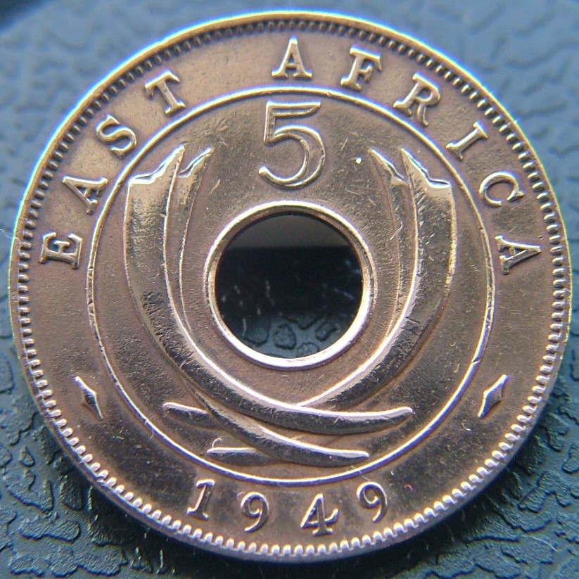 Additional view 1 of East Africa (British) 5 Cents 1949 coin