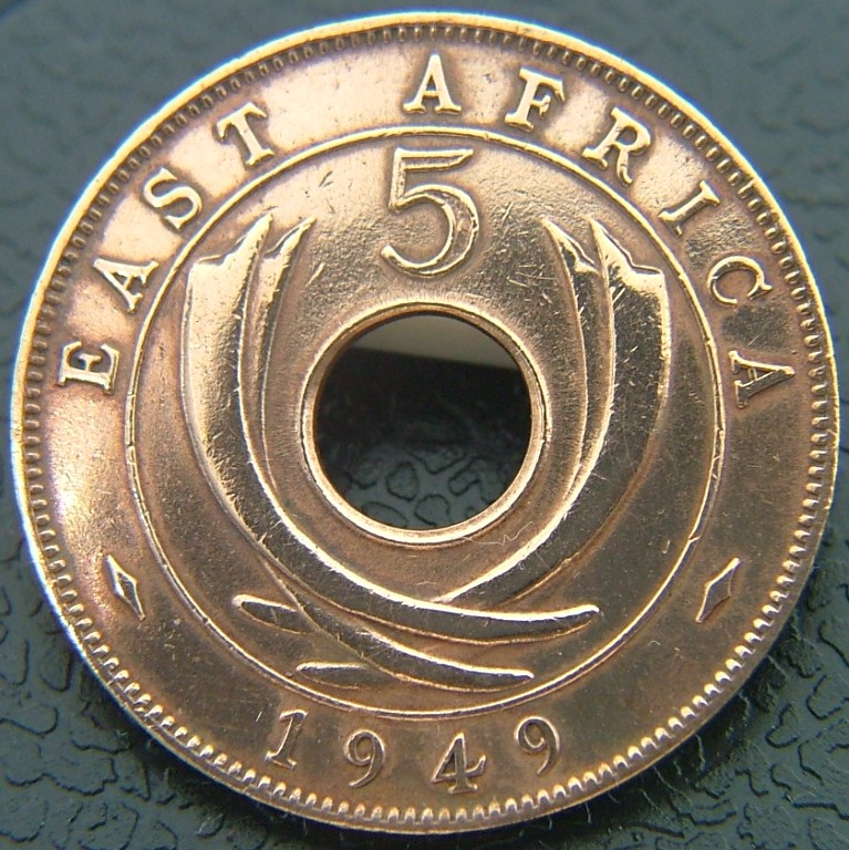 Additional view 2 of East Africa (British) 5 Cents 1949 coin