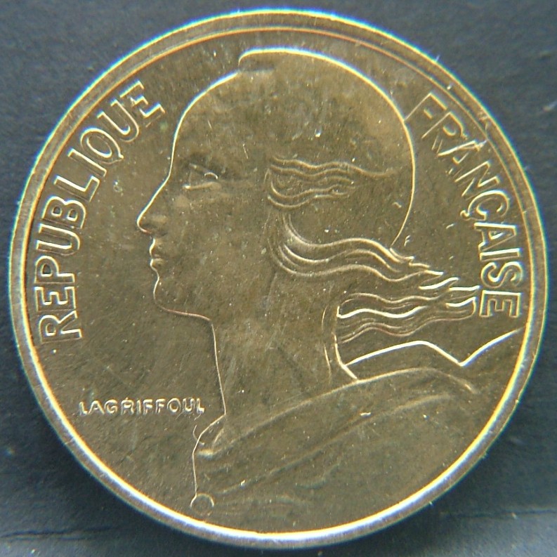 Front side of 🇫🇷 FRANCE 10 Centimes 1998 coin