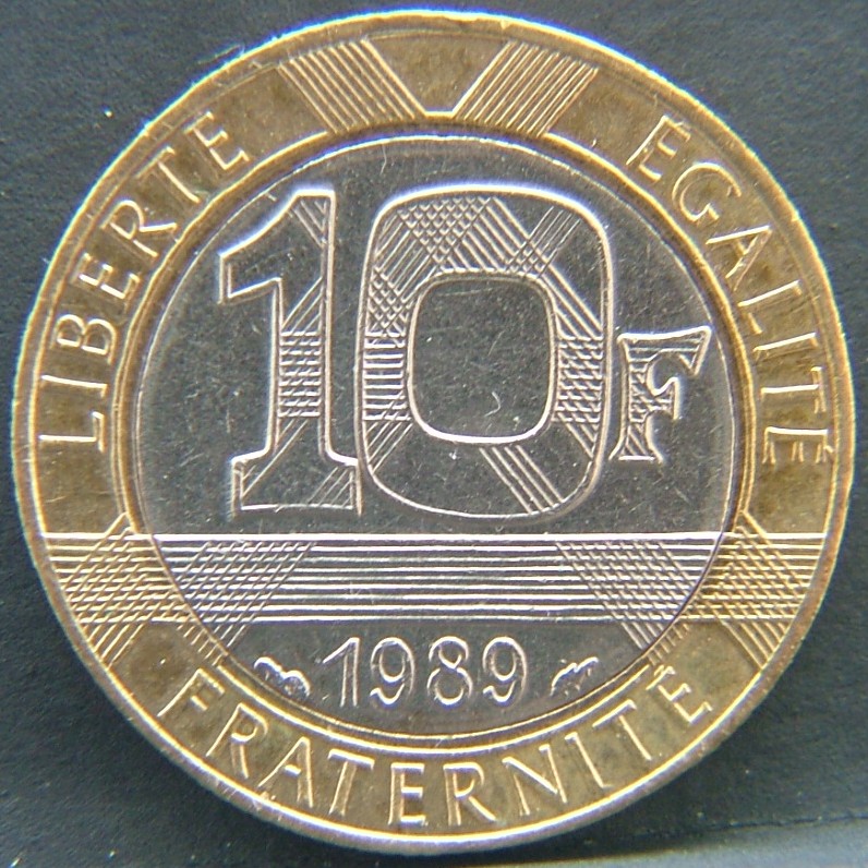 Additional view 2 of 🇫🇷 FRANCE 10 Franks 1989 coin