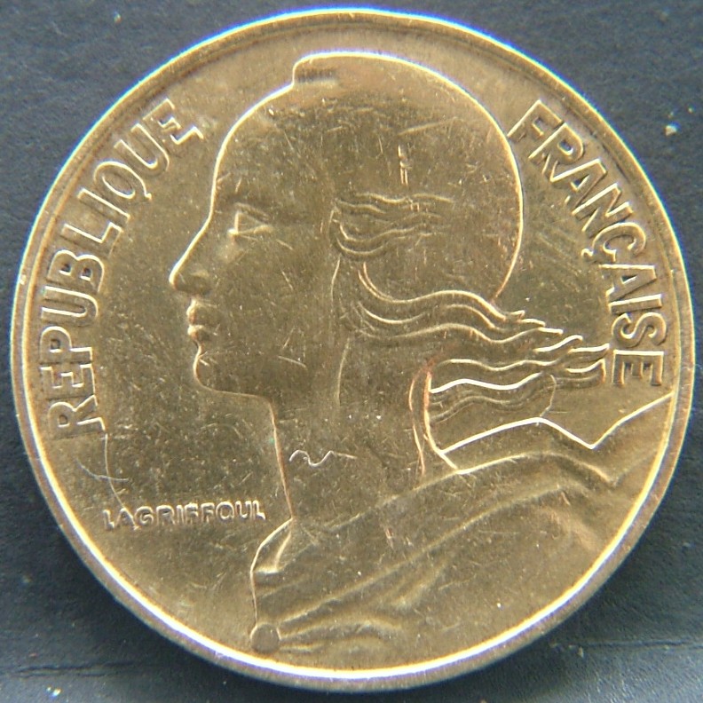 Front side of 🇫🇷 FRANCE 20 Centimes 1963 coin