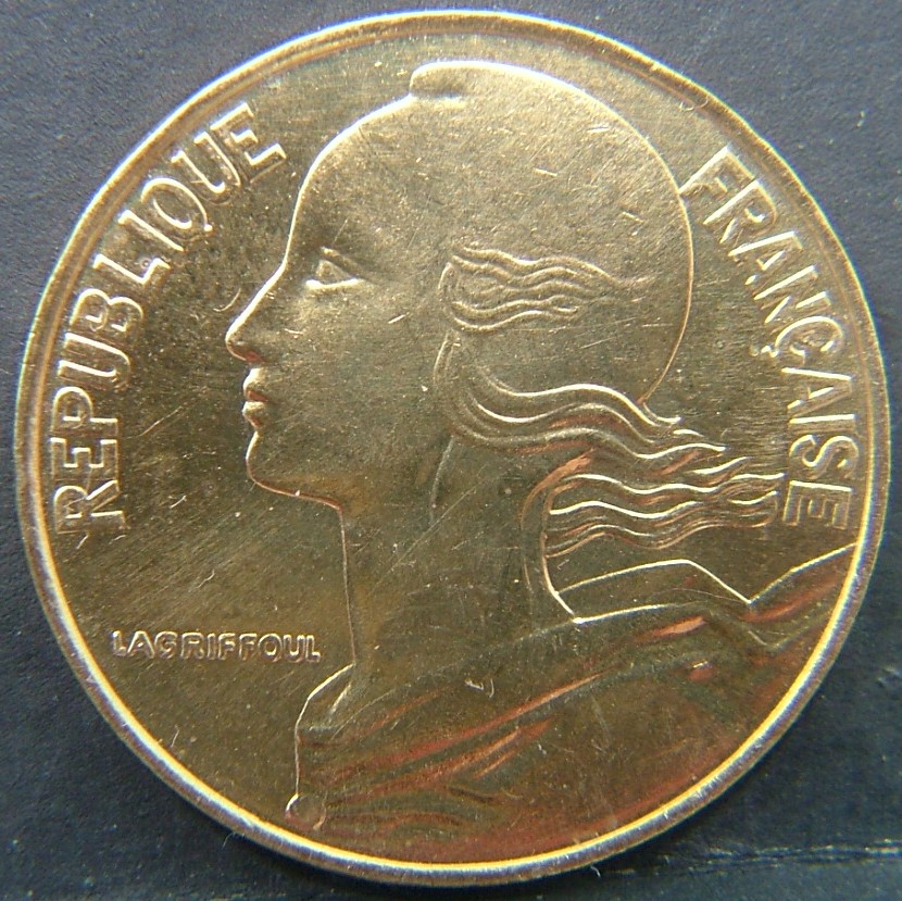 Front side of 🇫🇷 FRANCE 20 Centimes 1996 coin
