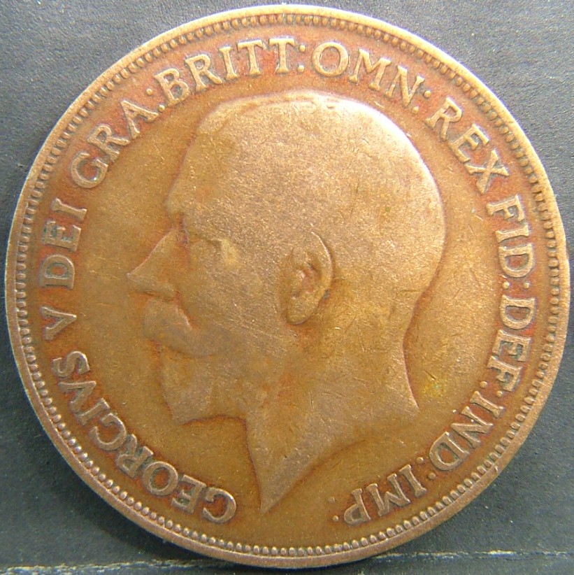 Back side of 🇬🇧 United Kingdom – Monarchs and Milestones 1 Penny 1916 coin