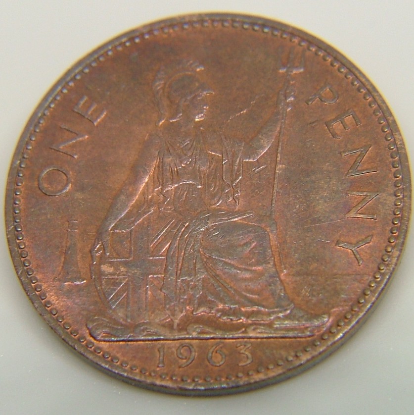 Additional view 2 of Great Britain 1 Penny 1963 coin