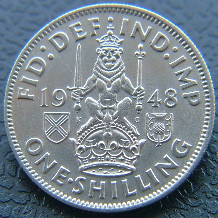 Additional view 1 of Great Britain 1 Shilling Scot 1948 coin