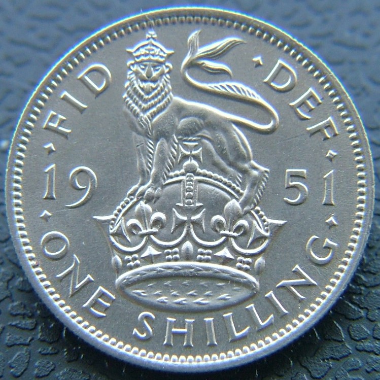 Additional view 1 of Great Britain 1 Shilling Eng 1951 coin