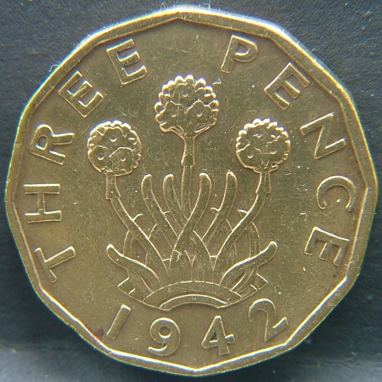 Additional view 1 of 🇬🇧 GREAT BRITAIN – Monarchs and Milestones 3 Pence 1942 coin