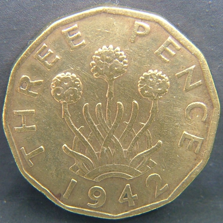 Additional view 2 of 🇬🇧 GREAT BRITAIN – Monarchs and Milestones 3 Pence 1942 coin