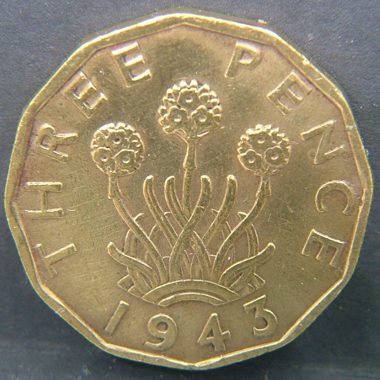 Additional view 2 of 🇬🇧 GREAT BRITAIN – Monarchs and Milestones 3 Pence 1943 coin
