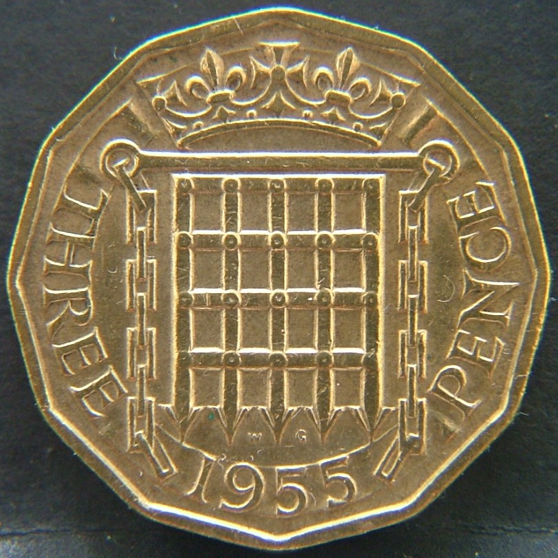 Additional view 1 of 🇬🇧 GREAT BRITAIN – Monarchs and Milestones 3 Pence 1955 coin