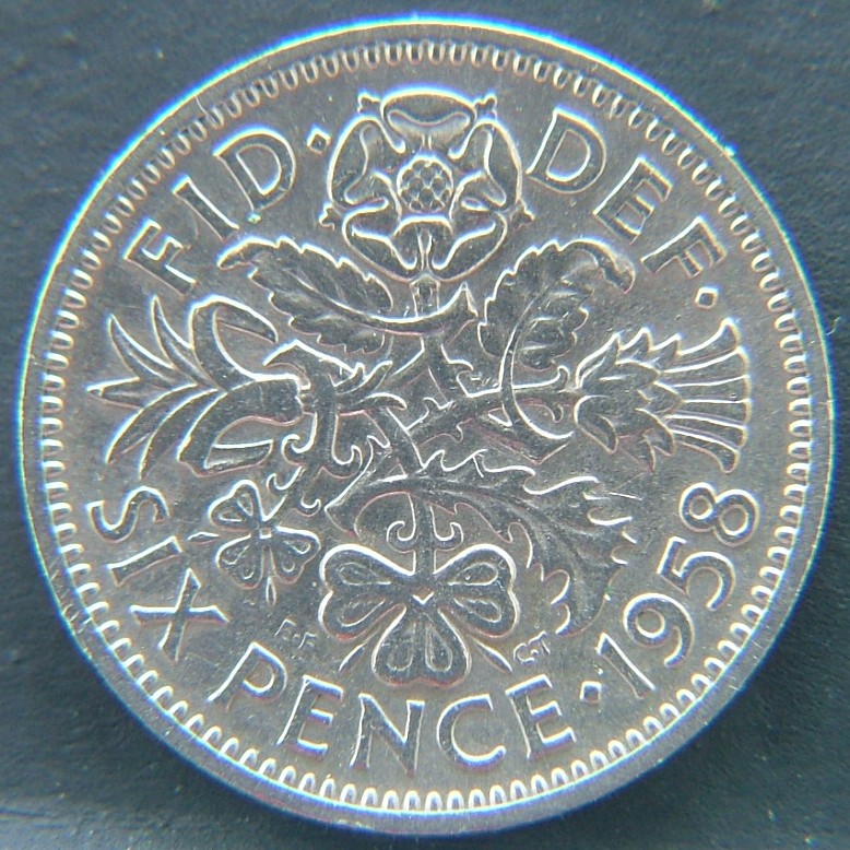 Additional view 1 of 🇬🇧 GREAT BRITAIN – Monarchs and Milestones 6 Pence 1958 coin