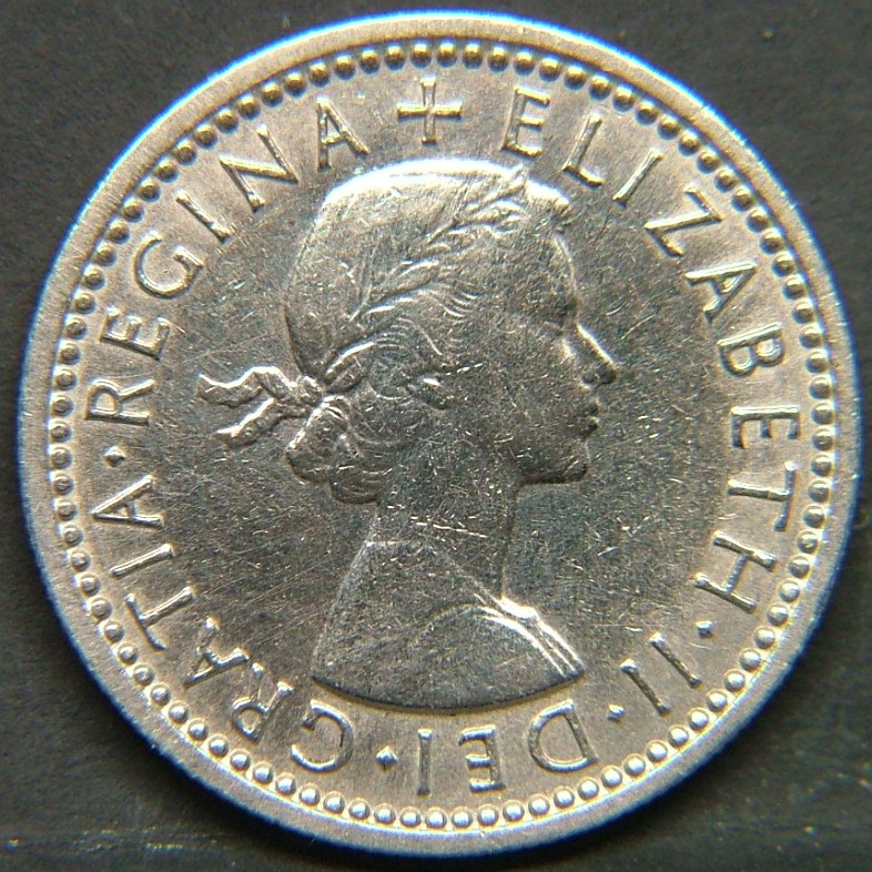 Back side of 🇬🇧 GREAT BRITAIN – Monarchs and Milestones 6 Pence 1962 coin