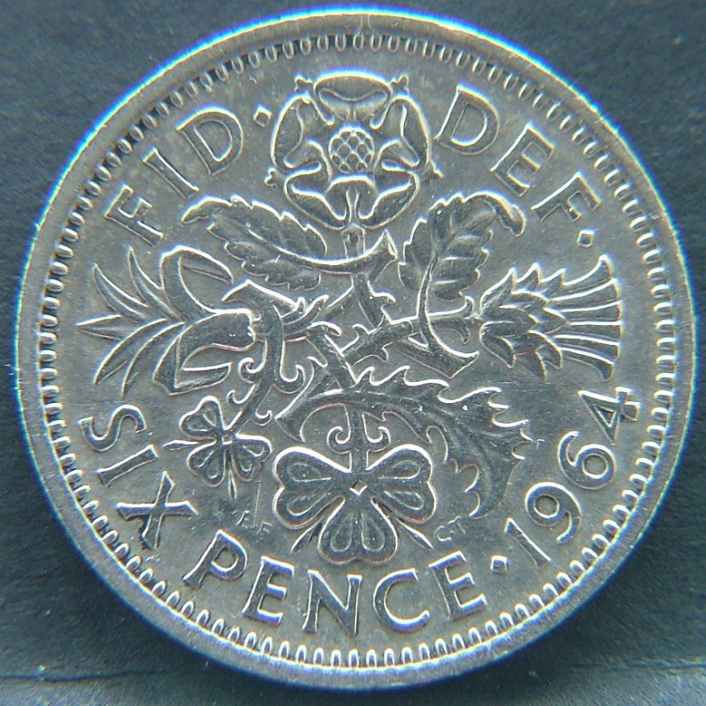 Additional view 1 of 🇬🇧 GREAT BRITAIN – Monarchs and Milestones 6 Pence 1964 coin