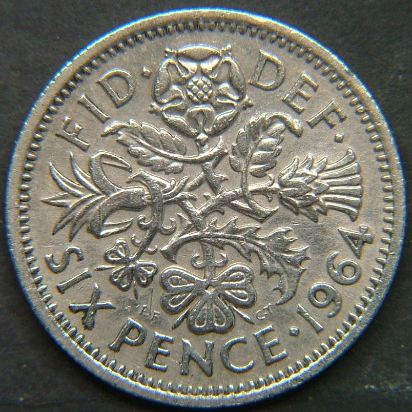 Additional view 2 of 🇬🇧 GREAT BRITAIN – Monarchs and Milestones 6 Pence 1964 coin