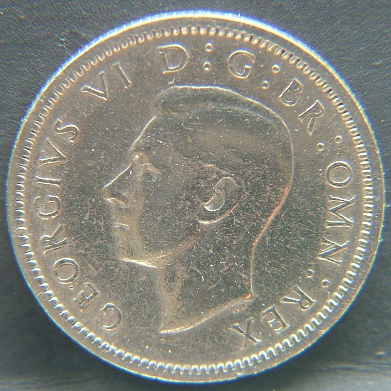 Front side of 🇬🇧 GREAT BRITAIN – Monarchs and Milestones 6 Pence 1947 coin