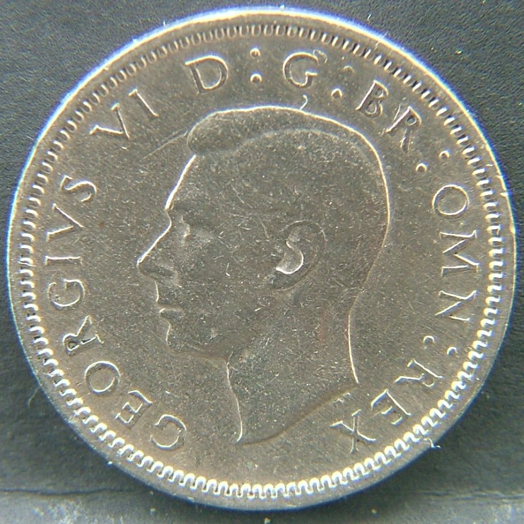 Front side of 🇬🇧 GREAT BRITAIN – Monarchs and Milestones 6 Pence 1948 coin