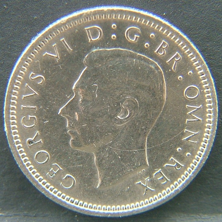 Front side of 🇬🇧 GREAT BRITAIN – Monarchs and Milestones 6 Pence 1951 coin