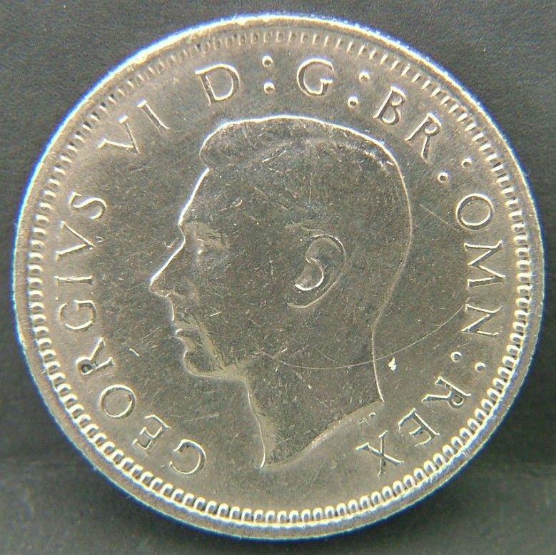 Back side of 🇬🇧 GREAT BRITAIN – Monarchs and Milestones 6 Pence 1951 coin