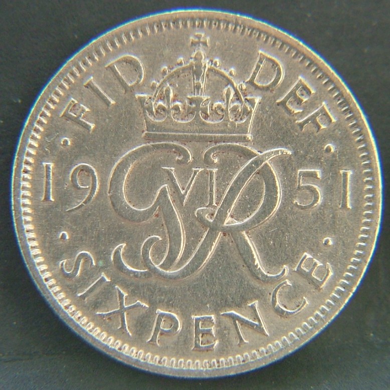 Additional view 1 of 🇬🇧 GREAT BRITAIN – Monarchs and Milestones 6 Pence 1951 coin