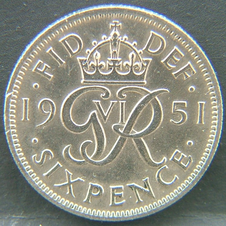 Additional view 1 of 🇬🇧 GREAT BRITAIN – Monarchs and Milestones 6 Pence 1951 coin