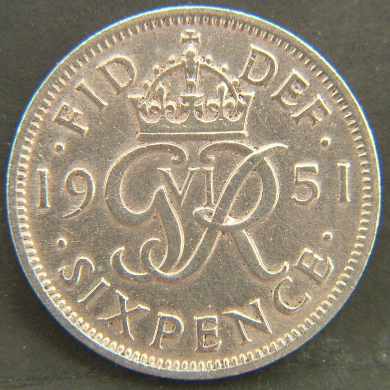 Additional view 2 of 🇬🇧 GREAT BRITAIN – Monarchs and Milestones 6 Pence 1951 coin