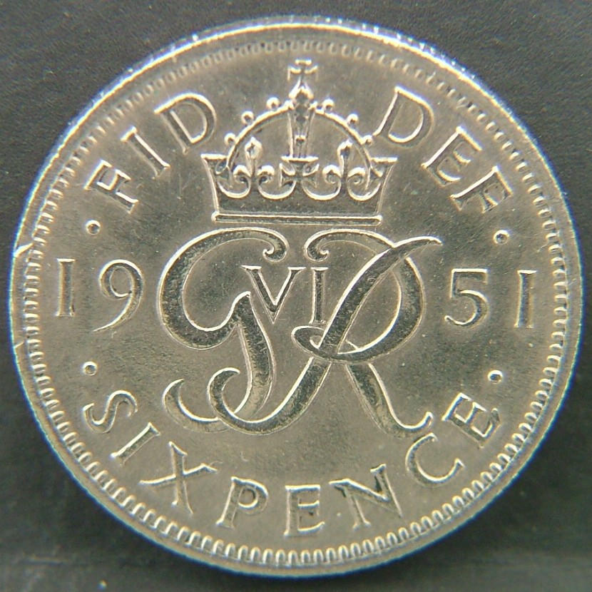 Additional view 2 of 🇬🇧 GREAT BRITAIN – Monarchs and Milestones 6 Pence 1951 coin