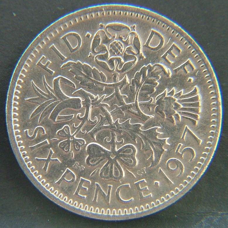 Additional view 2 of 🇬🇧 GREAT BRITAIN – Monarchs and Milestones 6 Pence 1957 coin