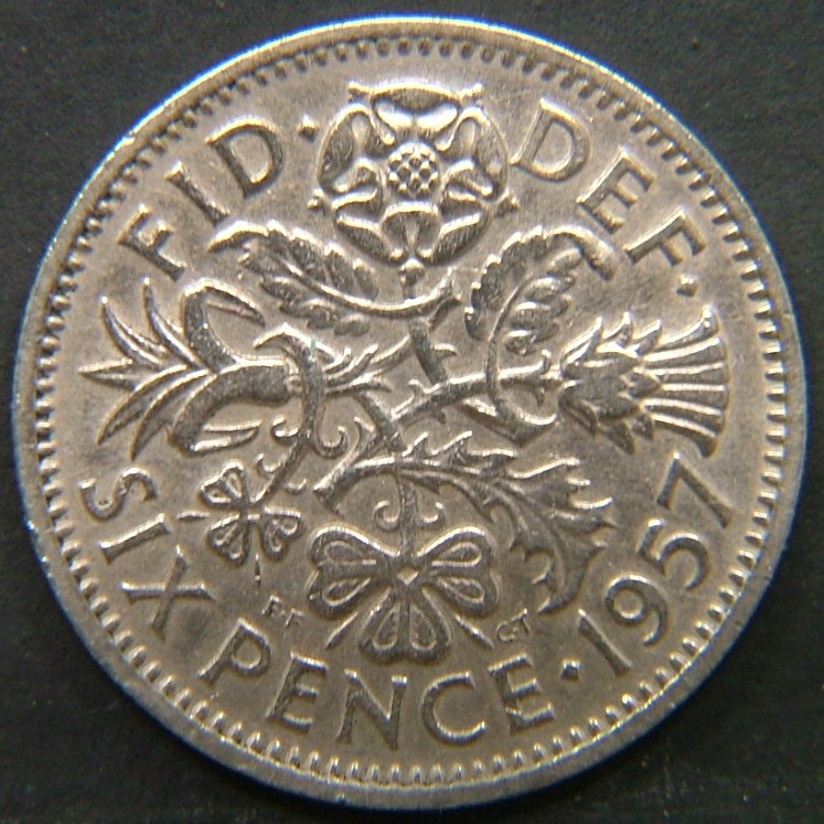 Additional view 2 of 🇬🇧 GREAT BRITAIN – Monarchs and Milestones 6 Pence 1957 coin