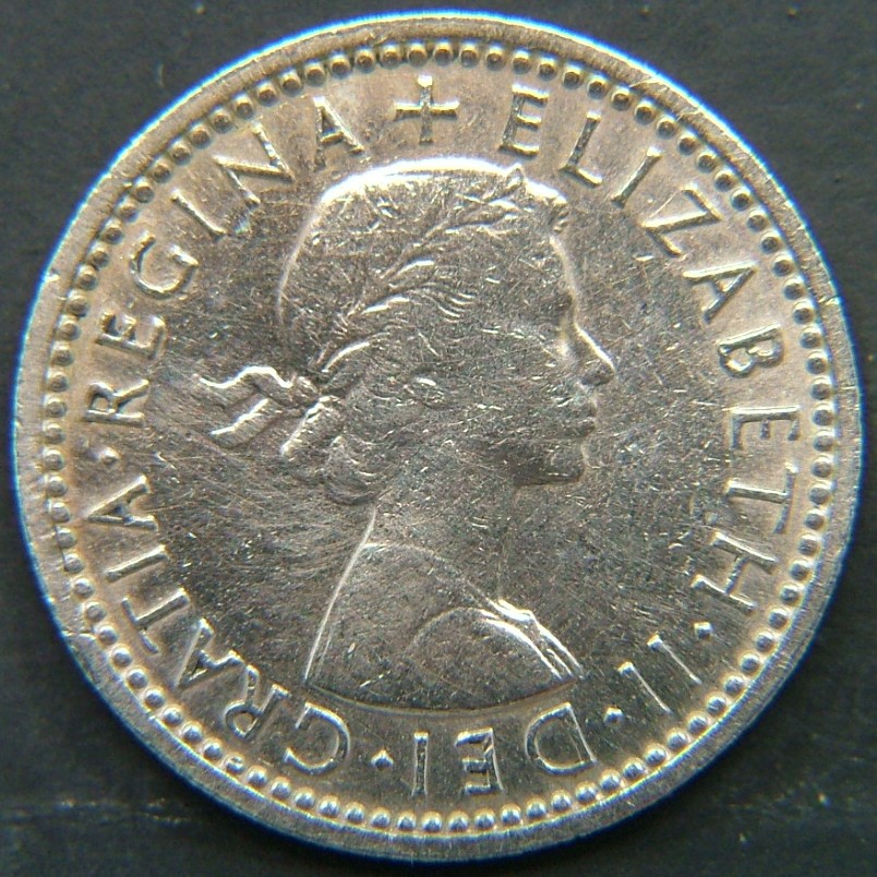 Back side of 🇬🇧 GREAT BRITAIN – Monarchs and Milestones 6 Pence 1962 coin
