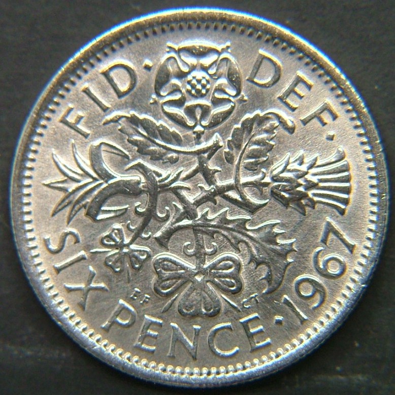 Additional view 1 of 🇬🇧 GREAT BRITAIN – Monarchs and Milestones 6 Pence 1967 coin