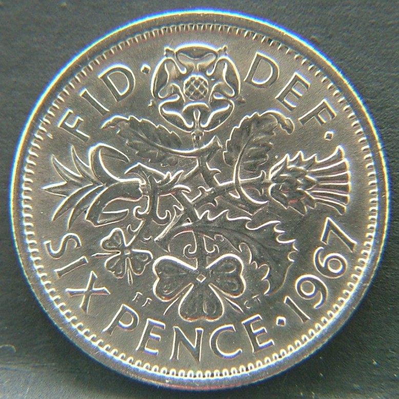 Additional view 2 of 🇬🇧 GREAT BRITAIN – Monarchs and Milestones 6 Pence 1967 coin