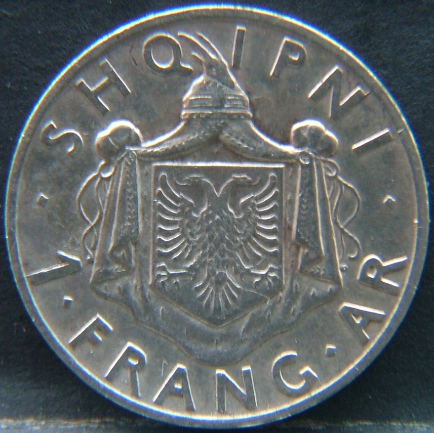 Additional view 1 of 🇦🇱 ALBANIA – National Coinage Overview 1 Frang 1937 coin