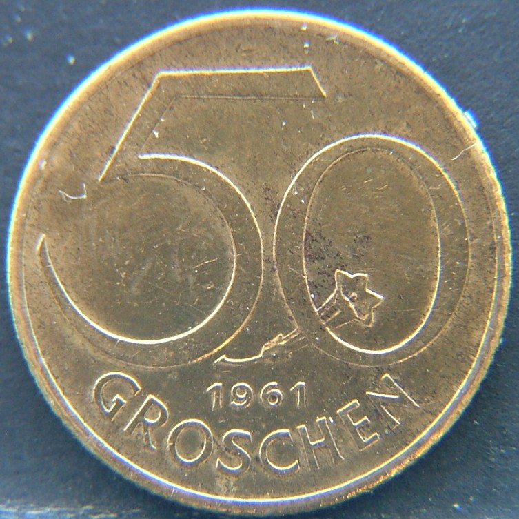 Additional view 1 of 🇦🇹 AUSTRIA – Habsburg Heirs and Republic Coins 50 Groschen 1961 coin