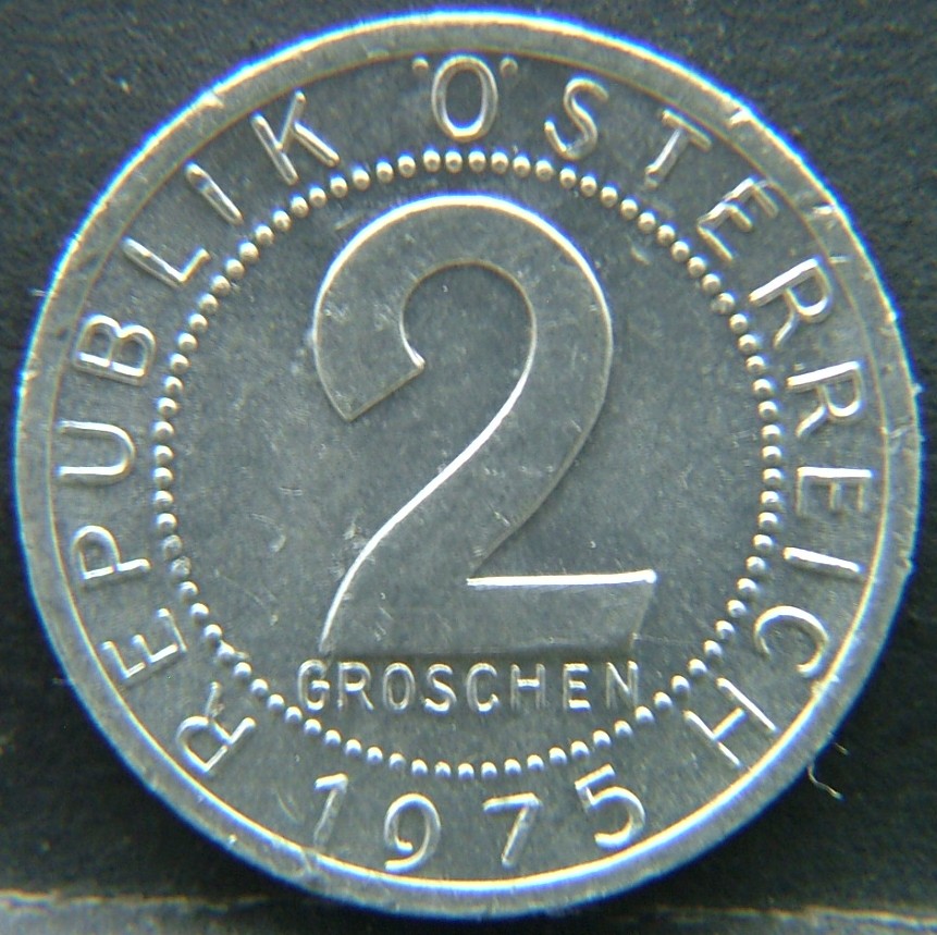 Additional view 1 of 🇦🇹 AUSTRIA – Habsburg Heirs and Republic Coins 2 Groschen 1975 coin