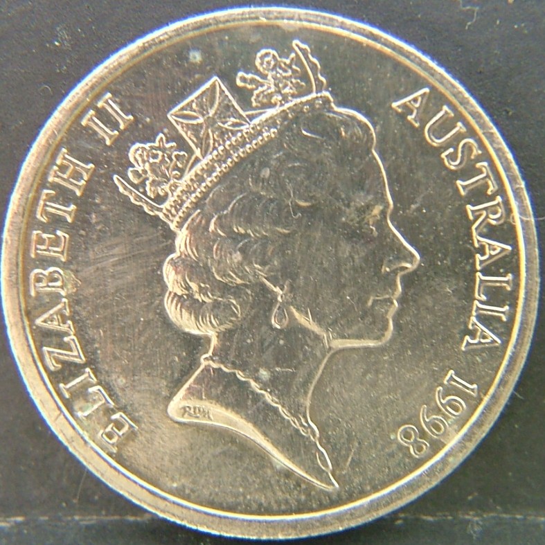 Back side of 🇦🇺 AUSTRALIA – Commonwealth Coinage 10 Cents 1998 coin