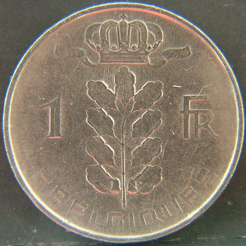 Additional view 1 of 🇧🇪 BELGIUM – Royal Portraits and National Symbols 1 Franc "Belgique'' 1958 coin