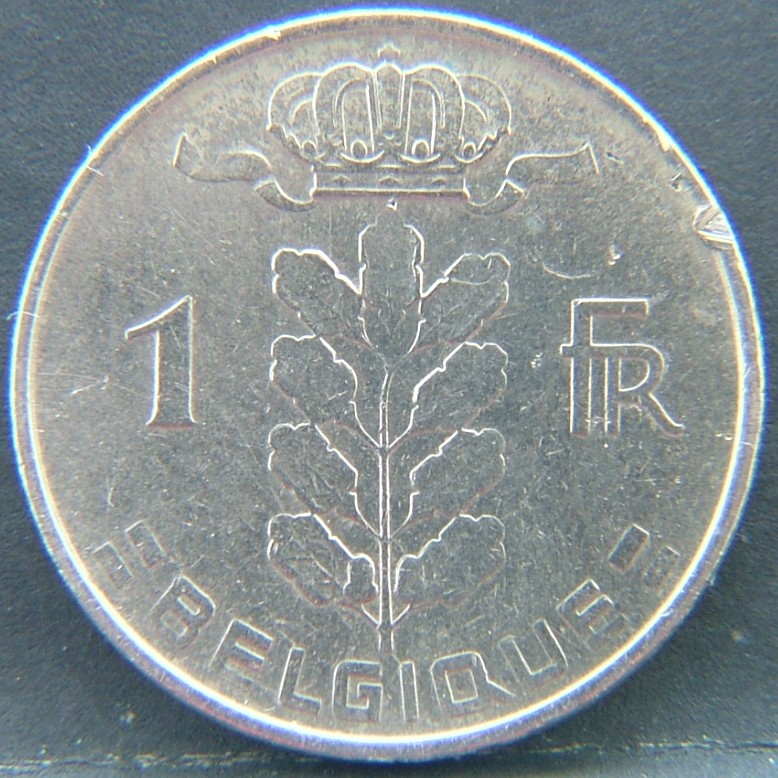 Additional view 1 of 🇧🇪 BELGIUM – Royal Portraits and National Symbols 1 Franc "Belgique'' 1962 coin