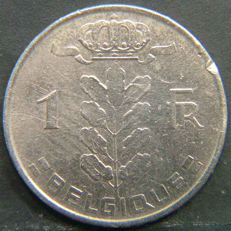Additional view 2 of 🇧🇪 BELGIUM – Royal Portraits and National Symbols 1 Franc "Belgique'' 1962 coin
