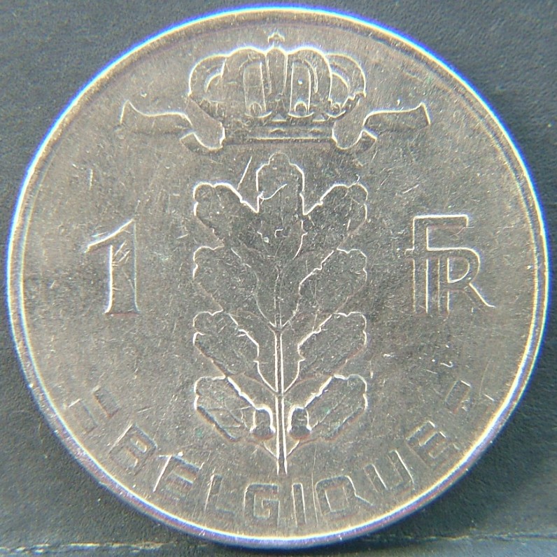Additional view 1 of 🇧🇪 BELGIUM – Royal Portraits and National Symbols 1 Franc "Belgique'' 1973 coin